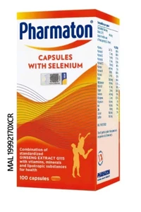 Pharmaton Cápsulas con Selenio G115 100 Comprimidos Potenciador de Energía - Imagen 1 de 2