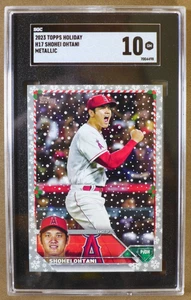 2023 Topps Holiday Shohei Ohtani #H17 Metallic SGC 10 - Bild 1 von 2