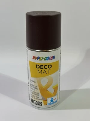 DUPLI COLOR Deco Mat Spray 150ml Acryl Spray Dose Schokobraun Styropor Fest - Bild 1 von 4