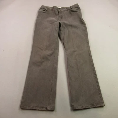 J Jill Jeans Womens 12 Petite Pockets Gray Outdoors Straight Leg Stretch - Image 1 of 4