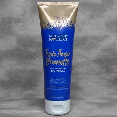 NOT YOUR MOTHERS Triple Threat Brunette Blue Treatment Shampoo 8 oz - Image 1 of 2