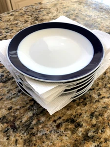Nine Rosenthal B/B or Dessert dishes Terzo Pattern, White with Blue band - Picture 1 of 4