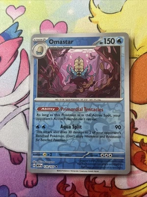 Omastar - 139/165 - Reverse Holo Rare - Pokemon 151 - NM - English - Image 1 of 2