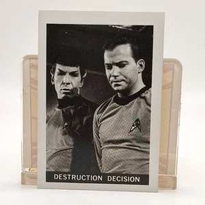 Tarjeta Leaf Star Trek #34 1967 decisión de destrucción casi nueva - Imagen 1 de 2