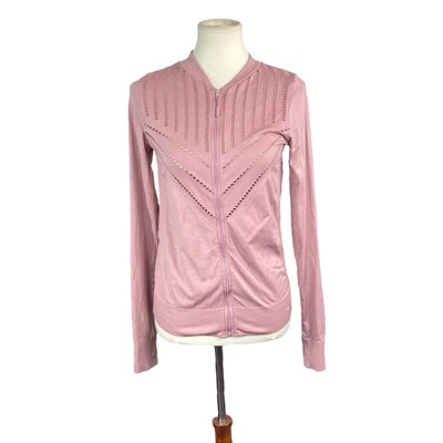 Chaqueta de Entrenamiento Atlética Ligera para Mujer Marika Talla M Rosa Rubor Agujeros para Pulgares Foto 1 de 4