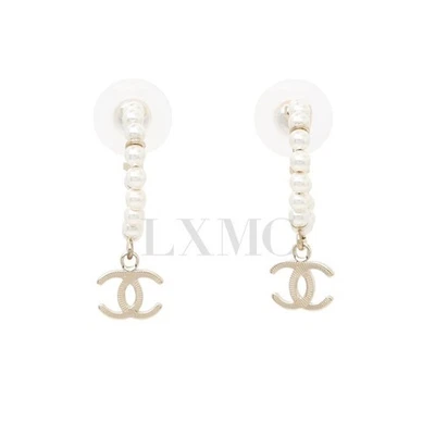 CHANEL Perlenohrringe CC Logo Ring Ohrringe AB2924 Ear Cuff 138163353 - Bild 1 von 4