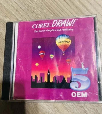 Software CorelDRAW 5 OEM Cd software di progettazione grafica Vintage - Immagine 1 di 4