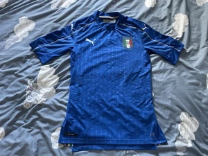 Rare Italy Puma 2016 Italia Football Jersey Player Issue Home Version L Large - Picture 1 of 9