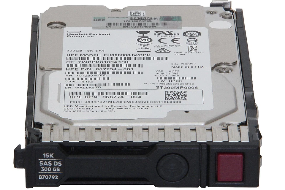 HP 300GB 12G 15K SAS DS 2.5" Gen10 HDD Festplatte / HPE 870792-001, 870753-B21 - Bild 1 von 1