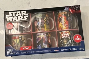Juego de 6 tazas Star Wars en caja de regalo cómics clásicos 2022 edición limitada NUEVO - Imagen 1 de 16