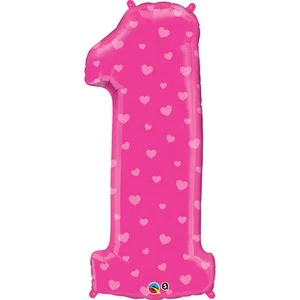 Qualatex 38 Inch Number One Shaped Foil Birthday Balloon SG4512 - Picture 1 of 1