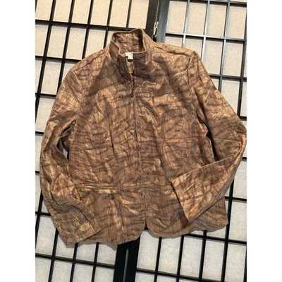 Chaqueta corta vintage años 90 Erin bronce metálico Foto 1 de 3