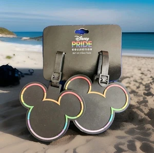 Disney Pride Collezione Etichette Bagaglio Topolino Arcobaleno e Nero - Foto 1 di 15