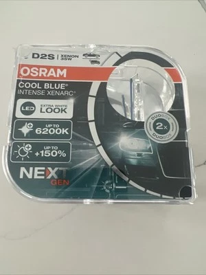 Bombillas de xenón Osram D2S Cool Blue Intense Next Gen HID 66240CBN 6200K + 150% paquete de 2 Foto 1 de 4