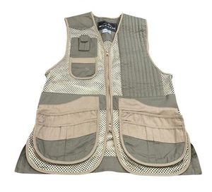 Wild Hare Mesh Vest Mens Small Sage Khaki Shooting Vest Outdoor Hunting Pockets - Picture 1 of 9