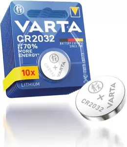 10x Varta Knopfzelle CR2032 Batterie 3V Lithium Coin Neu Verpackt A Knopfzellen - Bild 1 von 11
