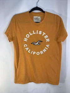 Hollister Orange Womens T-Shirt Size Small #359 - Picture 1 of 6