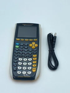 TI-84 Plus C Silver Edition Yellow Graphing Calculator w/ Cable - Good Condition - Picture 1 of 8