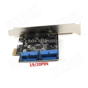 PCIE PCI Express to Dual 19/20 Pin USB 3.0 PCI-e X1 to 2 ports 19/20pin USB 3.0 - Picture 1 of 6