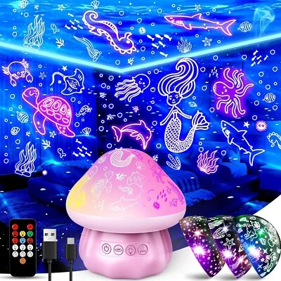 iKidiki Sternenhimmel Projektor Kinder, Nachtlicht Kinder Mädchen Geschenke 3... - Bild 1 von 4