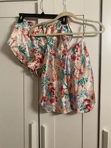 vintage j.o. intimates floral pattern 2 piece small - Picture 1 of 8