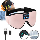 Wireless Bluetooth 5.0 Stereo Eye Mask Headphones Earphone Sleep Music Mask 3d