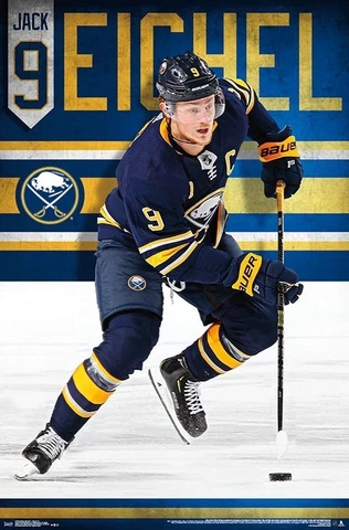 JACK EICHEL - BUFFALO SABRES POSTER - 22x34 - NHL HOCKEY 17430 Cover