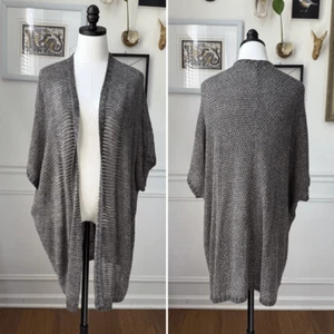 Eileen Fisher Bronze Variegated Links Sparkle Shimmer Knit Oval Cardigan $278 XL - Picture 1 of 8