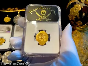 MEXICO 2 ESCUDOS 1714 "300th Ann. 1715 FLEET SHIPWRECK" NGC 64 PIRATE GOLD COINS - Picture 1 of 12
