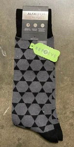 New Alfani Men's Dress Socks, Grey Combo, 7-12 - Picture 1 of 1