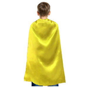 Adult Kid Superhero Cape Satin 4 Size 10 Color for Dress Up Party Costume Opromo