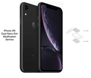 Apple iPhone XR Physical Dual Sim Modification A1984 A2108 deux cartes SIM nano SIM OEM - Photo 1 sur 35