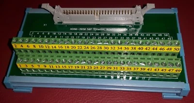 Advantech ADAM 3950 I/O Terminal Modul 50 Pin Übergabeelement DIN Hutschiene - Bild 1 von 3