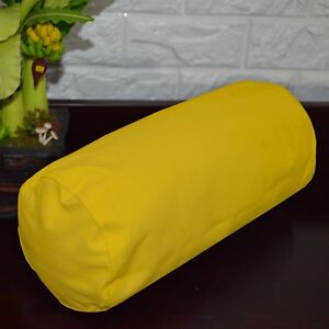 PL01g Yellow Water Proof Outdoor*BOLSTER COVER*Long Tube Yoga Neck Roll CASE