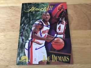 JOE DUMARS DETROIT PISTONS SIGNED SKYBOX 95-96 CARD #254 AUTOGRAPH - Picture 1 of 1