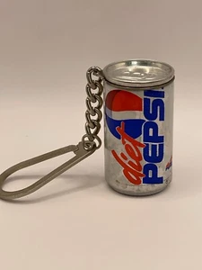 Diet Pepsi Miniature Can Key Chain Made in Italy Vintage Filled w/Water - Picture 1 of 5