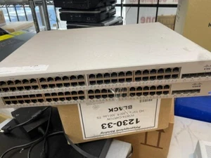 Cisco Meraki MS220-48FP-HW 48-Port Cloud Managed PoE Gigabit Switch Unclaimed - Picture 1 of 3