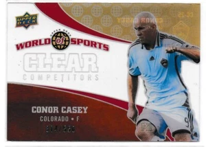 Tarjeta de inserción transparente de competidores Conor Casey 2010 mazo superior mundo de los deportes # CC25 - Imagen 1 de 6
