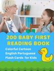 200 Baby Erstlesung Buch Bunte Cartoon Englisch Portugiesisch Flash Karten...