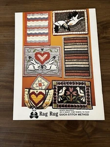 Rag Rug Quick Stitch Design Originals    Calico Kitten, Prairie Stars, and More - Picture 1 of 2