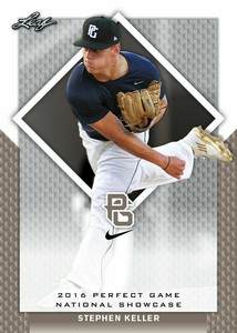 STEPHEN KELLER 2016 LEAF PERFECT GAME "BLACK" PARALLEL ROOKIE CARD! LTD 25!
