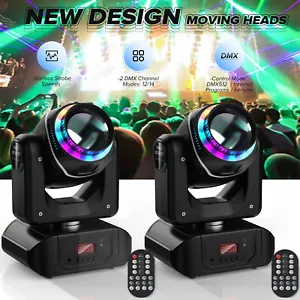2PCS 150W LED Luci di Testa Movimento 18Prisma Gobo Fascio Palco Faretto DJ Disco DMX - Foto 1 di 11