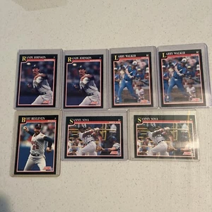 1991 Score Baseball Cards Set Of 7 - Picture 1 of 2