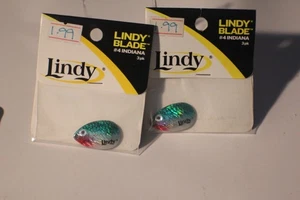 6- LINDY CRAWLER HARNESS BLADES #4 INDIANA COLOR BLUE CLOWN 2 PACKS OF 3 - Picture 1 of 1