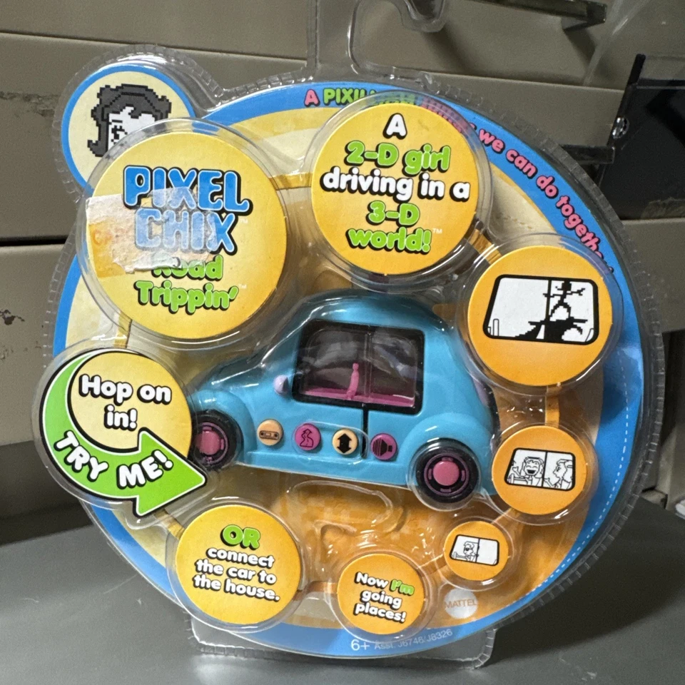 Coche Pixel Chix Road Trippin AZUL Mattel Nuevo En Paquete 2005 1ª Edición Foto 1 de 3