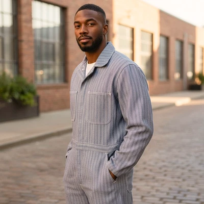 Vintage Red Kap Herringbone Work Coverall, Men's S-L - Image 1 of 4