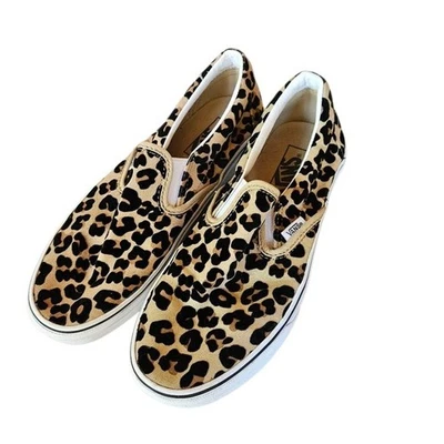 Vans Cheetah Leopard Print Slip On Sneakers Womens Size 8 - Image 1 of 4