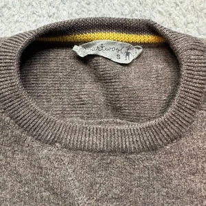 Smartwool Sweater Mens Small Brown Merino Wool Lightweight All Seasons Crew Neck - Picture 1 of 8