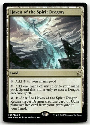 Haven of the Spirit Dragon #249 (Foil) (Damaged) Dragons of Tarkir DTK Magic MTG - Image 1 of 2