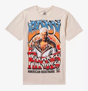 Camisa WWE Cody Rhodes Hombres L Blanca Gráfica Camiseta American Nightmare Hot Topic Nueva - Imagen 1 de 2